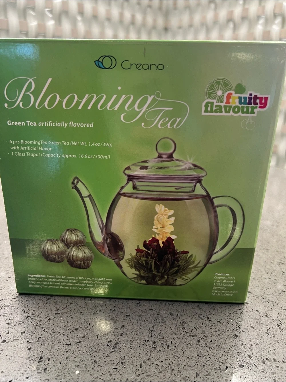 Blooming Tea 1 glass teapot (16.9 oz/500 ml)